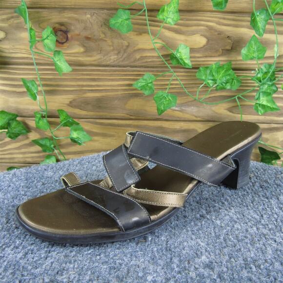 Munro Women's Slide Bronze‎ Leather Sz 8 Medium Gently Used 2025 - Picture 1 of 7